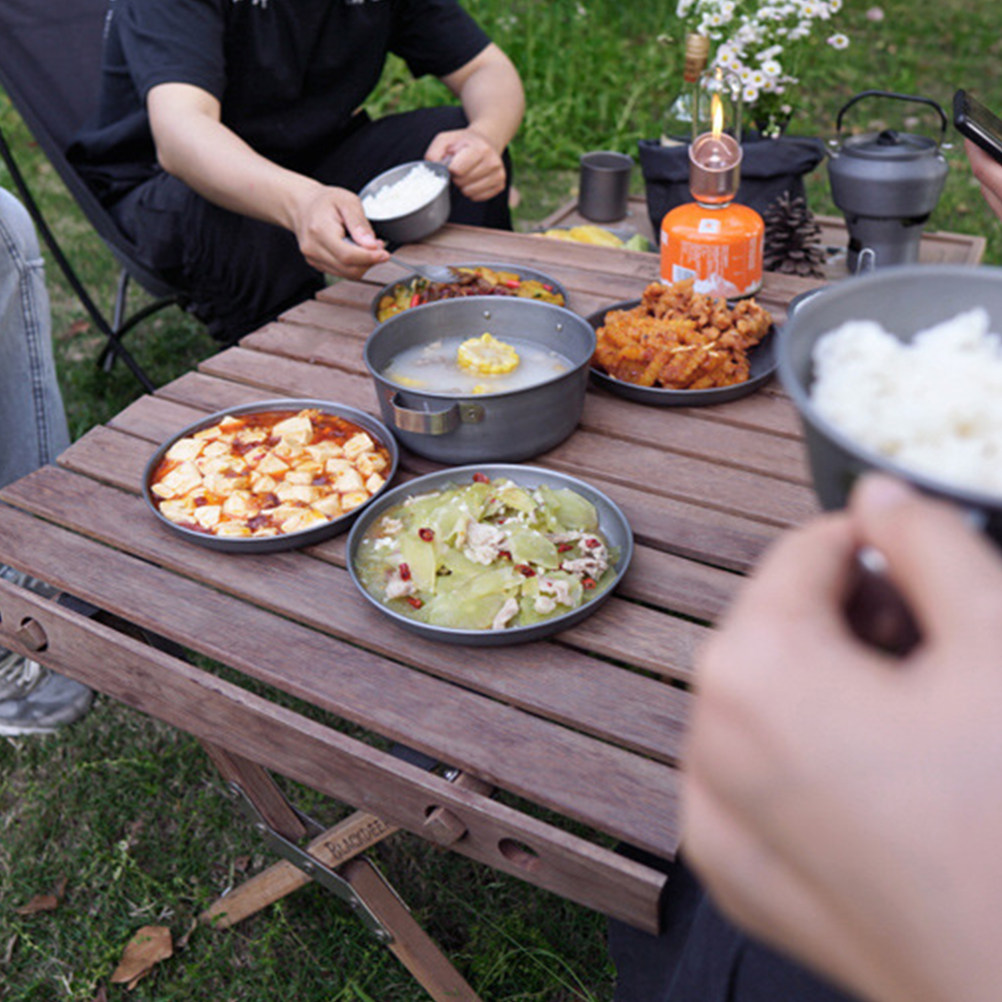 Food Snacks For Camping - 1 шт. Легкая тарелка из алюминиевого