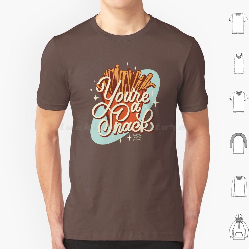 Food Snacks Drawing - Футболка You're A Snack, большой размер,