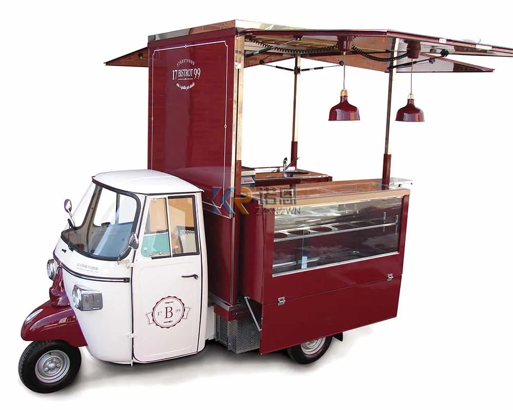 Food Truck With Snacks - Многофункциональные тележки для кофе, прицеп для