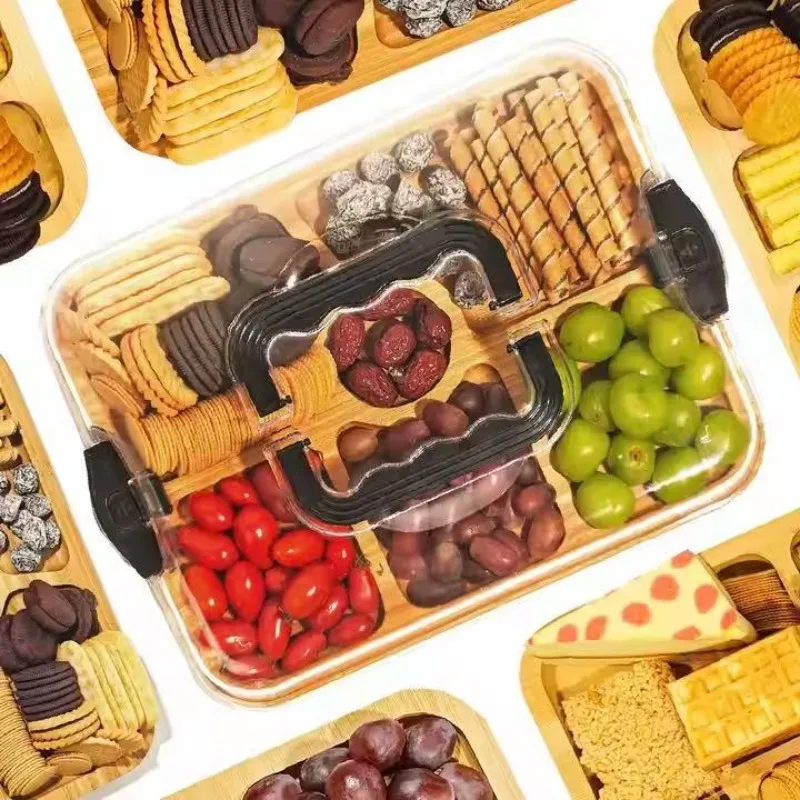 Food Snacks For Camping - Деревянная доска для сыра, поднос для