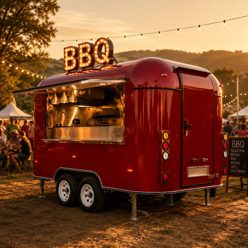 Food Truck With Snacks - Фудтрак-прицеп для уличной торговли: индивидуальный дизайн,