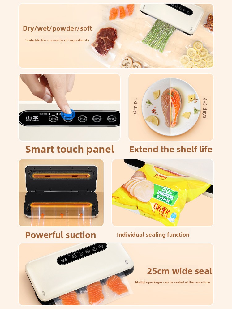 Мини-вакуумный упаковщик: авто – обзор и цена Food With Snacks
