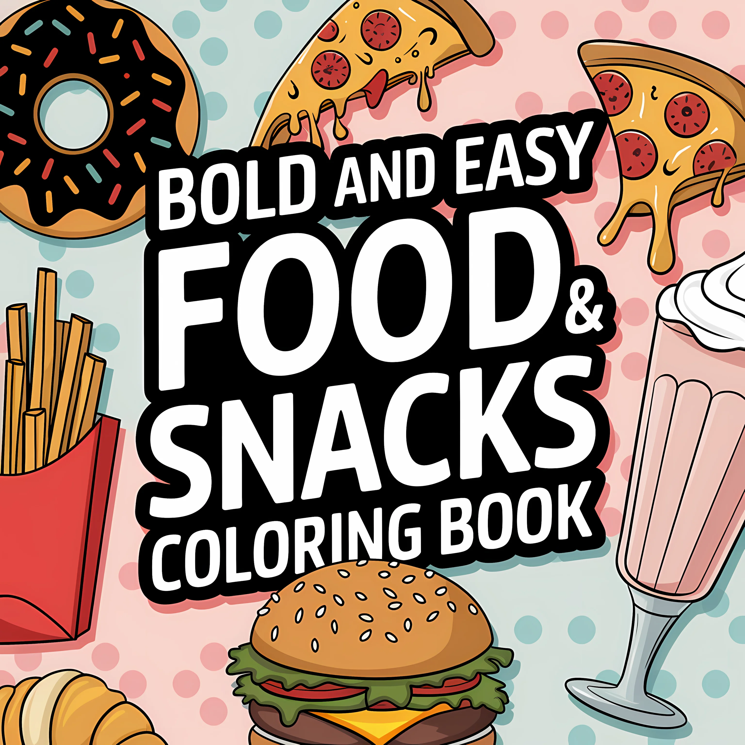 Книга-раскраска для взрослых с – обзор и цена Food Snacks Drawing
