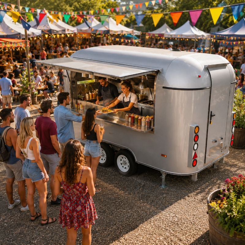 Мобильный фудтрак с полностью  – обзор и цена Food Truck With Snacks