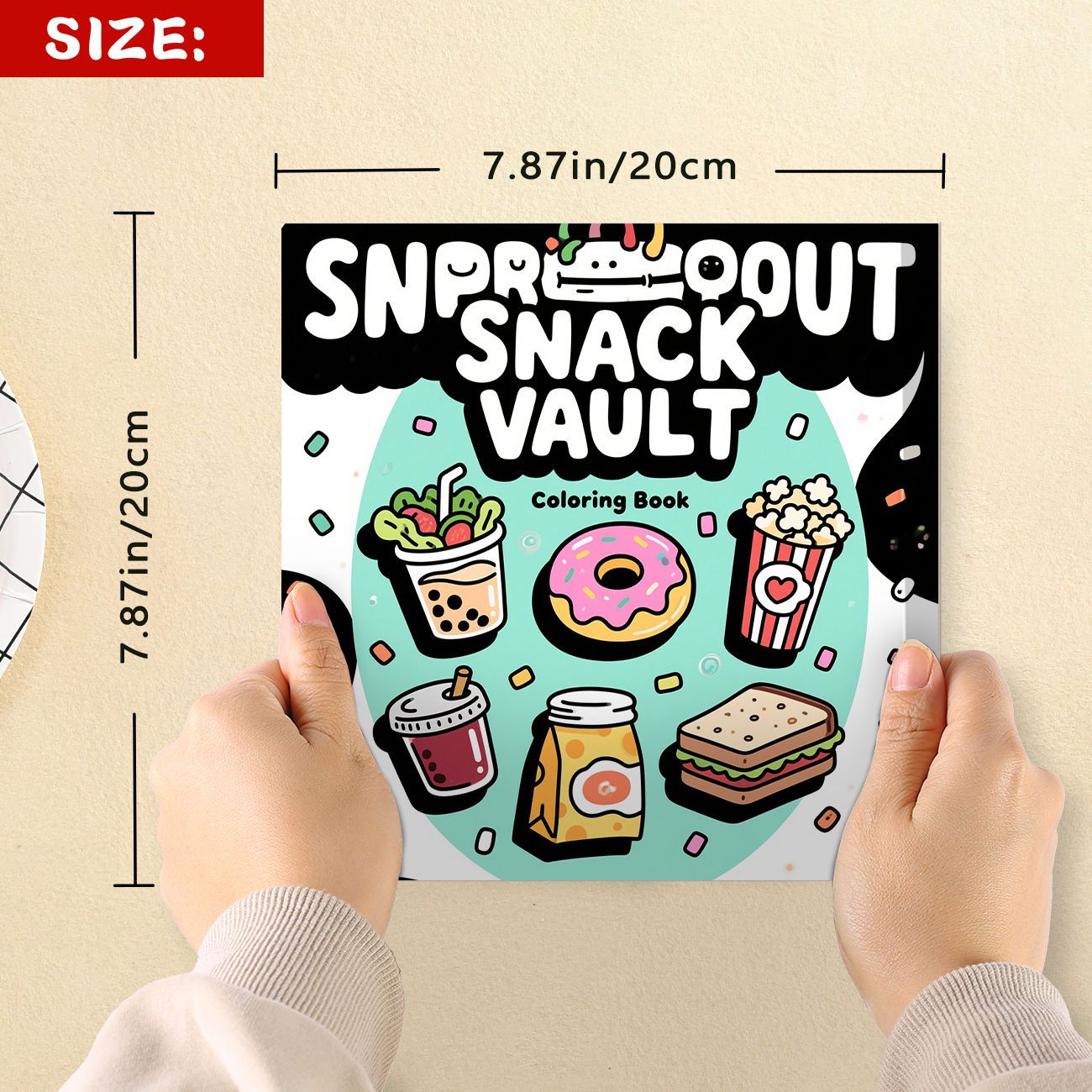 Книга-раскраска Snproout Snack – обзор и цена Food Snacks Drawing
